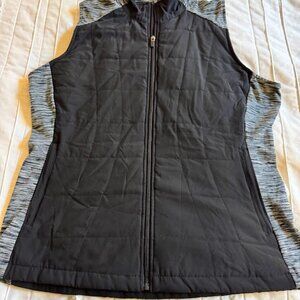 Soybu Vest Rhianna Womens Plus Size XXL Casual Winter Vest Black and Gray